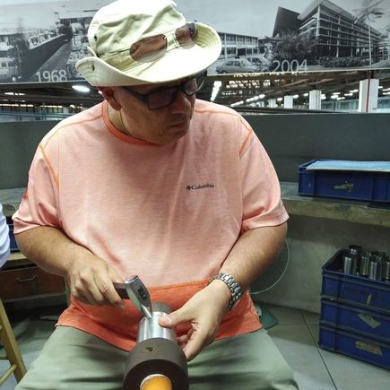 Me trying my hand at pewter crafting. I ruined it! 