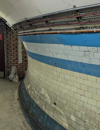 Old tiles from a now closed station