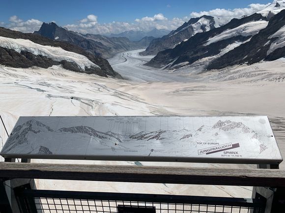 Now on top at 11,362’! That’s the Aletsch Glacier.