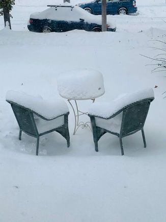 Not exactly patio weather. 