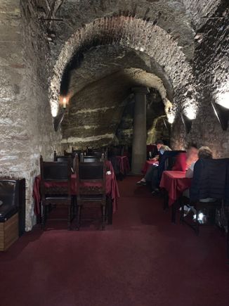  An 800 year old monastery deep underground, now a brewery and restaurant atop Petrin Hill, which was a nice little climb after visiting Prague Castle.  I think we are averaging about 18,000 steps a day (by choice) which is helping to keep the weight in check, fortunately. 