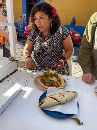 Betsaida, who runs the tours. This is a small, family-run company and she and her brother do tours and provide cooking lessons. It was fabulous. 
