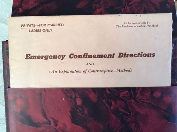 A secret envelope tucked in the back 