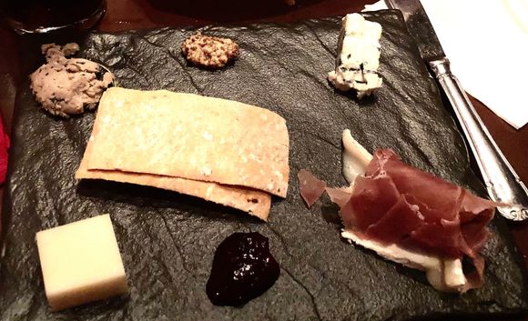 Meat and cheese platter