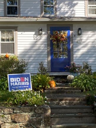 A beautiful door to match their election hopes