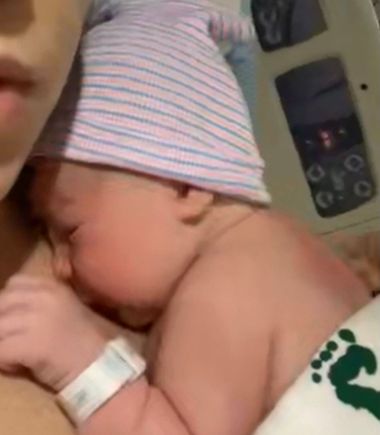 Andrew James S_____. Two hours old
