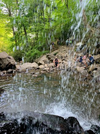 Behind Grotto Falls