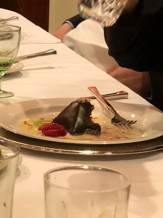 So anxious to eat the dessert I forgot to take a photo until it was half gone