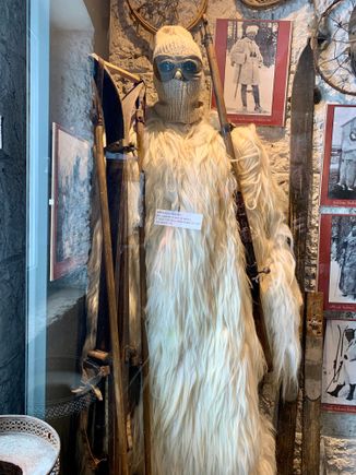 Typical clothing worn that high up.