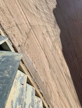 Stuck the iPhone through the slats to get this photo of the iconic Hoover dam wall.