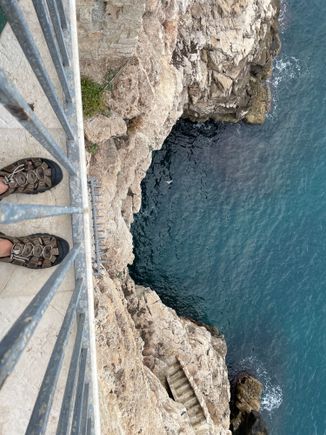 Looking down! 