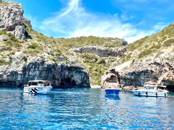 Beautiful coves off of Hvar.