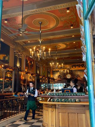 Café A Brasileira is one of the oldest cafes in Lisbon and said to be the home of the bica, a strong espresso 