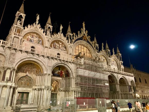 St Mark’s at night with a full moon (all of these are iPhone shots so not the best quality)