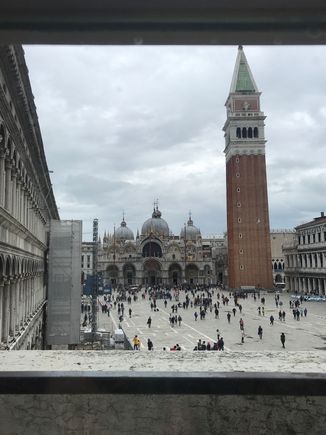 Cafe at Museo Correr, late May 2019.