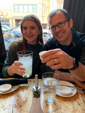 Sake and sushi (and lemonade).