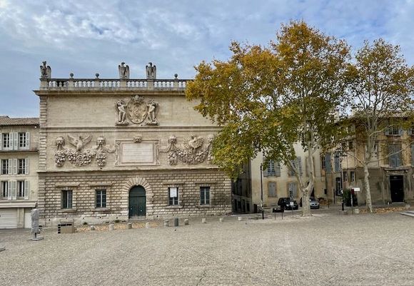 The plaza in front of the Papal palace