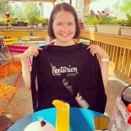 I completed my 500th Studio Barre class this morning. I was the third person to hit 500th so kind of proud! There is a cocktail bar across the street so we headed their for mimosas after class.  (The studio is right next to my office so it’s pretty easy for me to get to class.) 