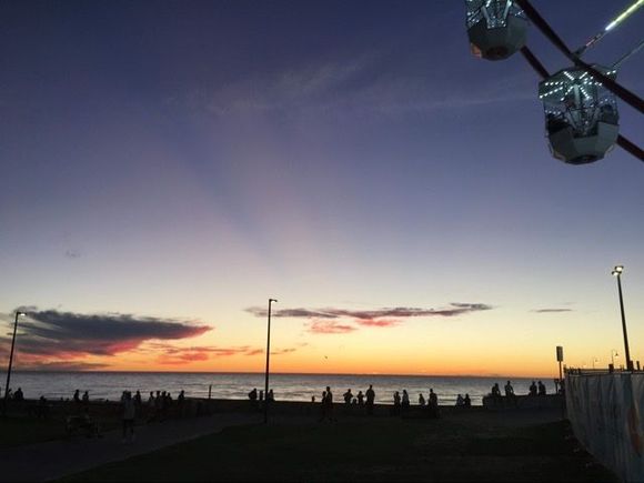 Sunset and the Ferris wheel