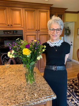 While Joyce was busy getting her 10,000 steps this morning, I snuck out of the house to grab this bouquet from a local grocery store, along with a card, so she would see them upon her return. 

Percy I have no idea how you knew today was her birthday. You are something else! Very thoughtful as usual. 

I am taking her out to dinner shortly at a new restaurant which features seafood. Looking forward to it! But no time to hit the jewelry first, darn it!