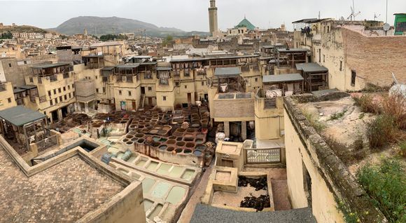 View of fez from Riad terrace 