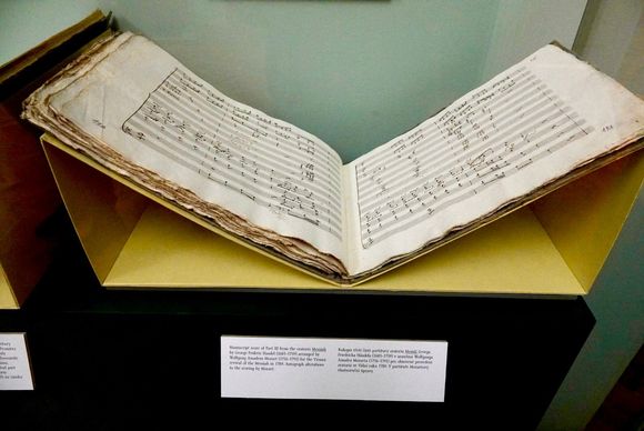 Original sheet music with Mozart’s corrections to one of his symphonies 