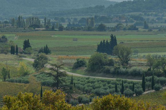 Cucuron countryside. Best views are from the old donjon.