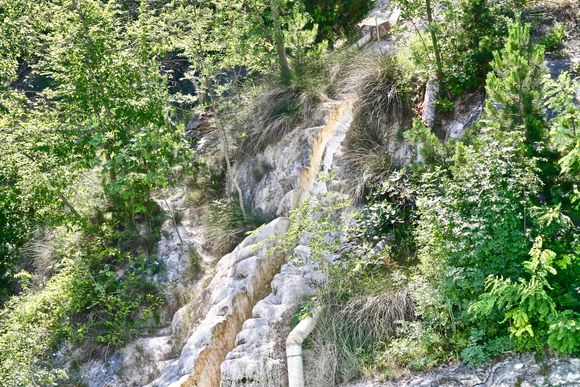 Waterfall at another Roman spa