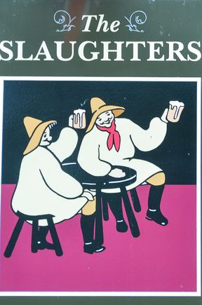 We now switch the channel to Lower Slaughter (olde English 'mud').