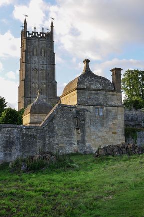 What a setting! The church.