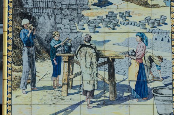 This was a separate tile depicting the roots of their art trade.