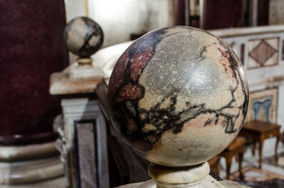 Misplaced bowling balls.