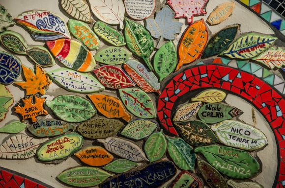 Note how each signee added a singular thematic wish-word by their name.