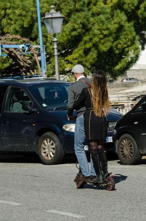 An unusual sight up in Ravello.