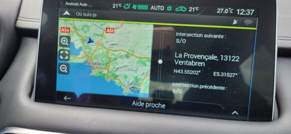 My phone propped up because I didn't want to set up the designation using the car's navigation system.  For reasons outlined in the article.  