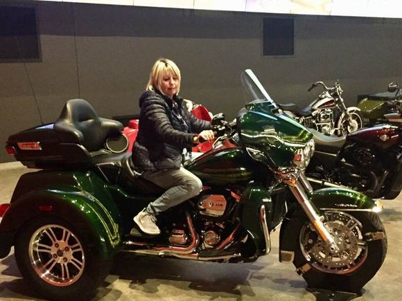 Eser rides as if she belongs on one