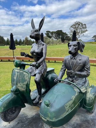 Sculptures at Levantine Hill