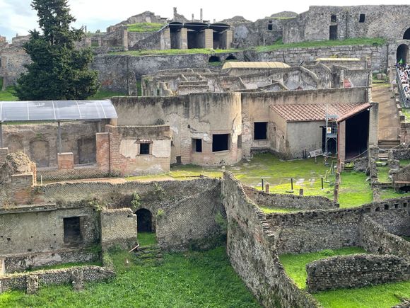 Pompeii. It was an amazing community, such innovative  and resourceful people. So some beautiful artifacts recovered from there. 