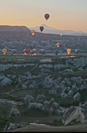 Sunrise balloon ride over Cappadocia