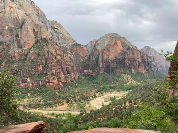 Hiking up in the rain