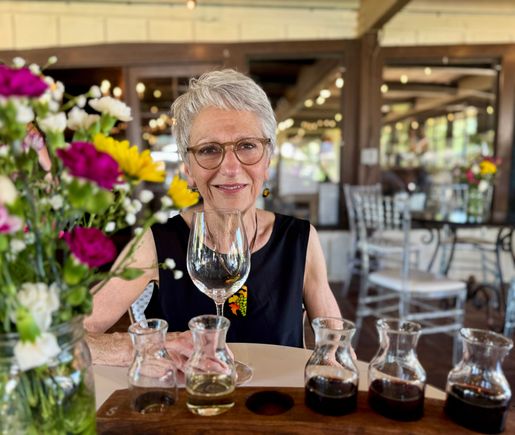 At a Santa Barbara wine tasting 