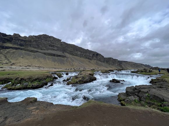 Waterfall located right next to the Ring Road - could not find the name