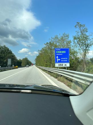 Drive back to Fiumicino from Molise..we did not spend time in Rome this trip....