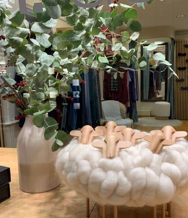 
A bit whimsical, but I like how the store turned cotton balls into a flock of sheep. ☺️