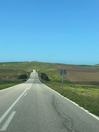 Typical road in the area.