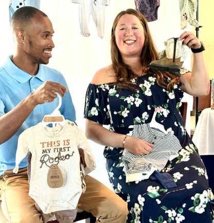 Kaleb already has a pair of cowboy boots!