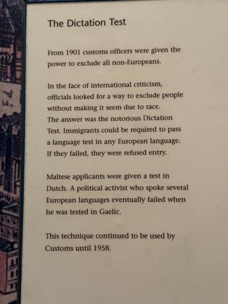 Description of the notorious Dictation Test