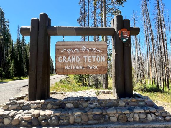Re-entering Grand Teton on our way to the airport