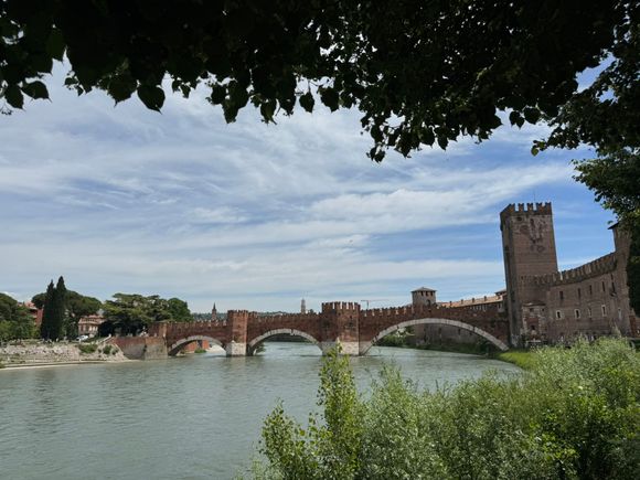 The Castelvecchio Bridge over the Adige River