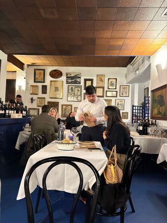 Dining room at SACHA..you can see its quite small